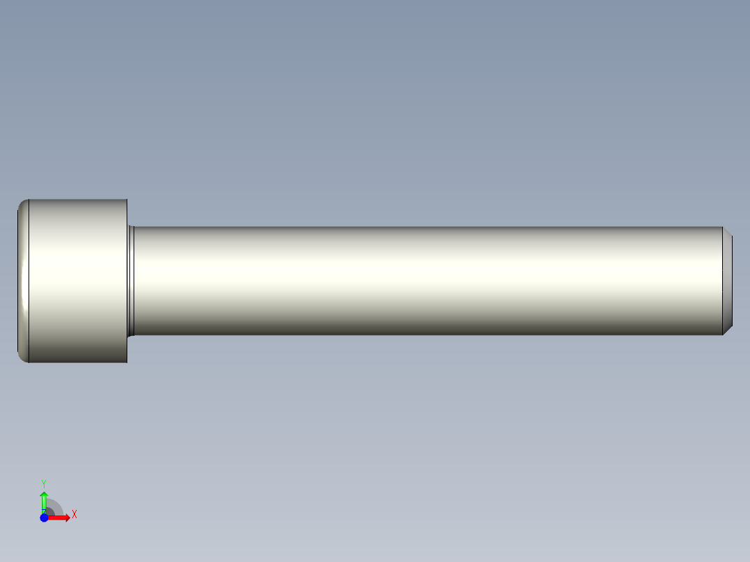 螺钉-DIN_912-M18x100.stp前视图