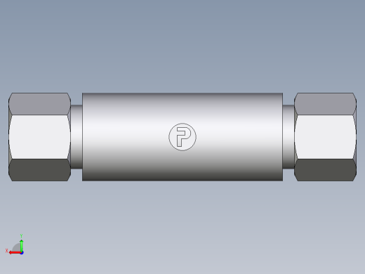 卡套式工业通用硬管接头EO_Weld_bulkhead_fitting_ESV10L后视缩略图