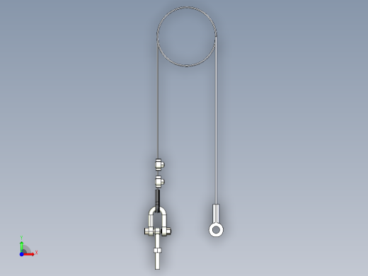 型材-BR COUNTERBALANCE CABLE 3842518798前视缩略图