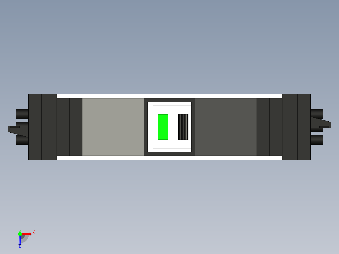 型材-KJN POWER STRIP RCD KJN336014俯视图