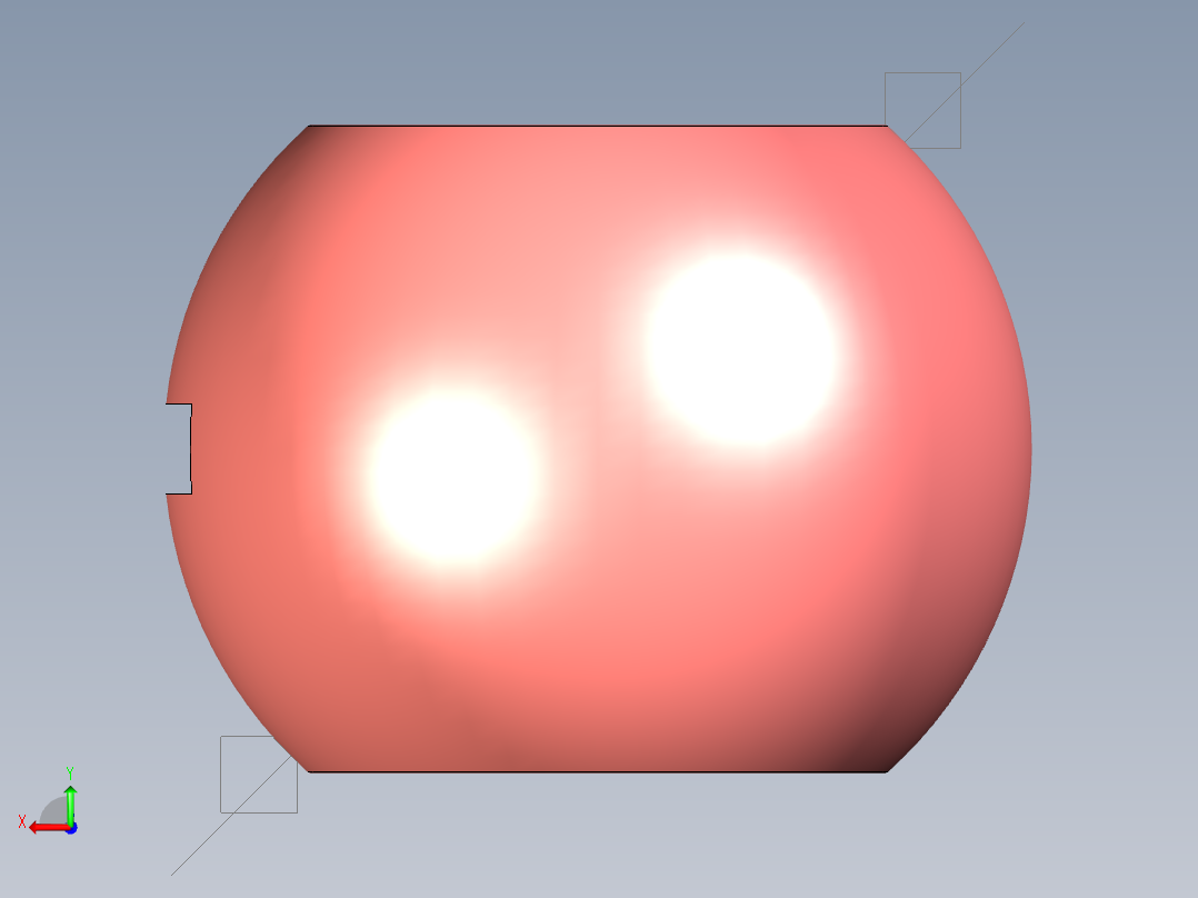 管道手动球阀-水管开关阀-手动阀门User Library-Flange C300DN100_DN100.BP后视图