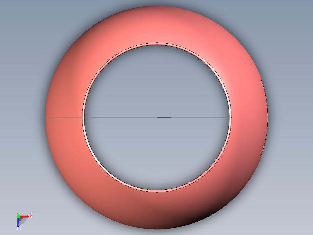 管道手动球阀-水管开关阀-手动阀门User Library-Flange C300DN100_DN100.BP俯视图