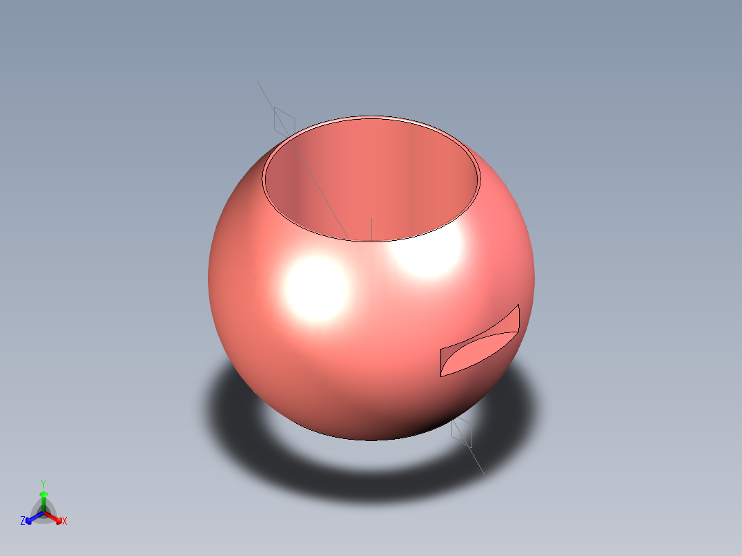 管道手动球阀-水管开关阀-手动阀门User Library-Flange C300DN100_DN100.BP正等轴测图