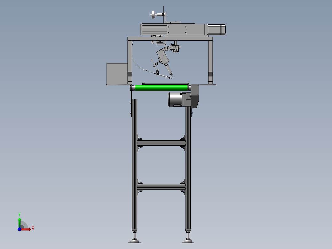 自动焊锡机前视图