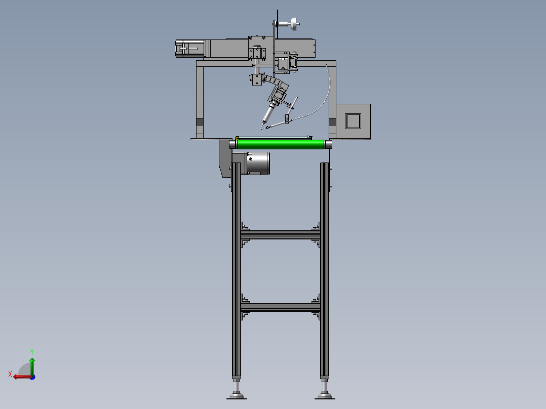 自动焊锡机后视图