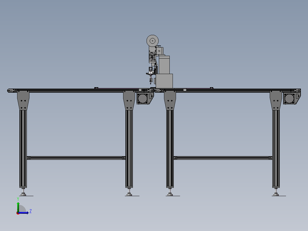 自动焊锡机左视图