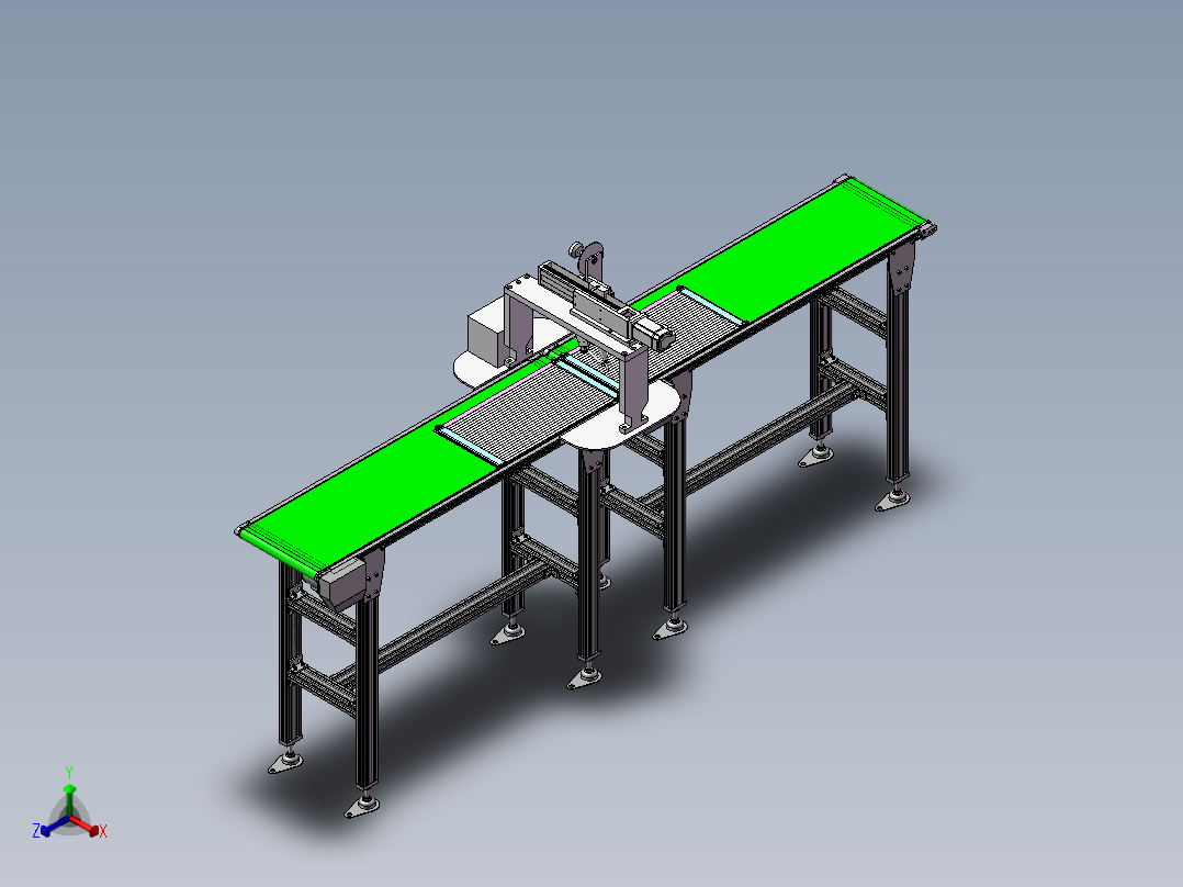 自动焊锡机正等轴测图