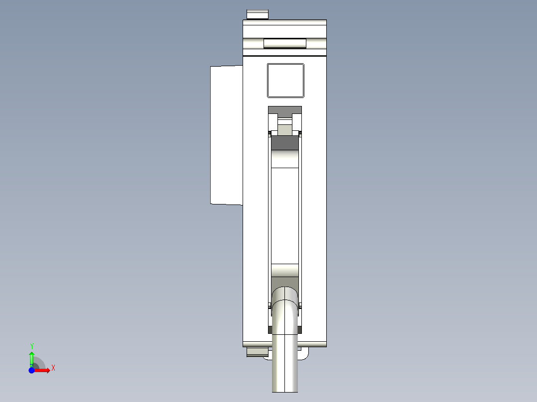 基恩士KV-SC20(V)_kc图纸模型前视图