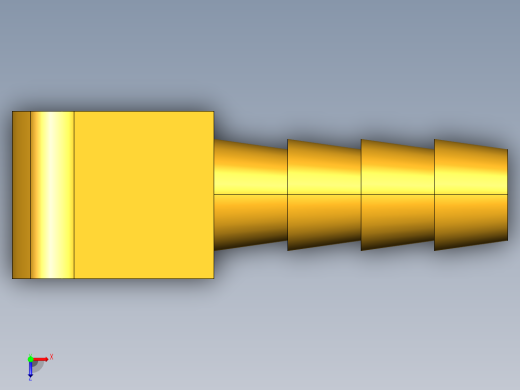 倒齿式工业管接头Hose Barb 90Deg Elbow to Male Pipe 129HB-4-2俯视缩略图