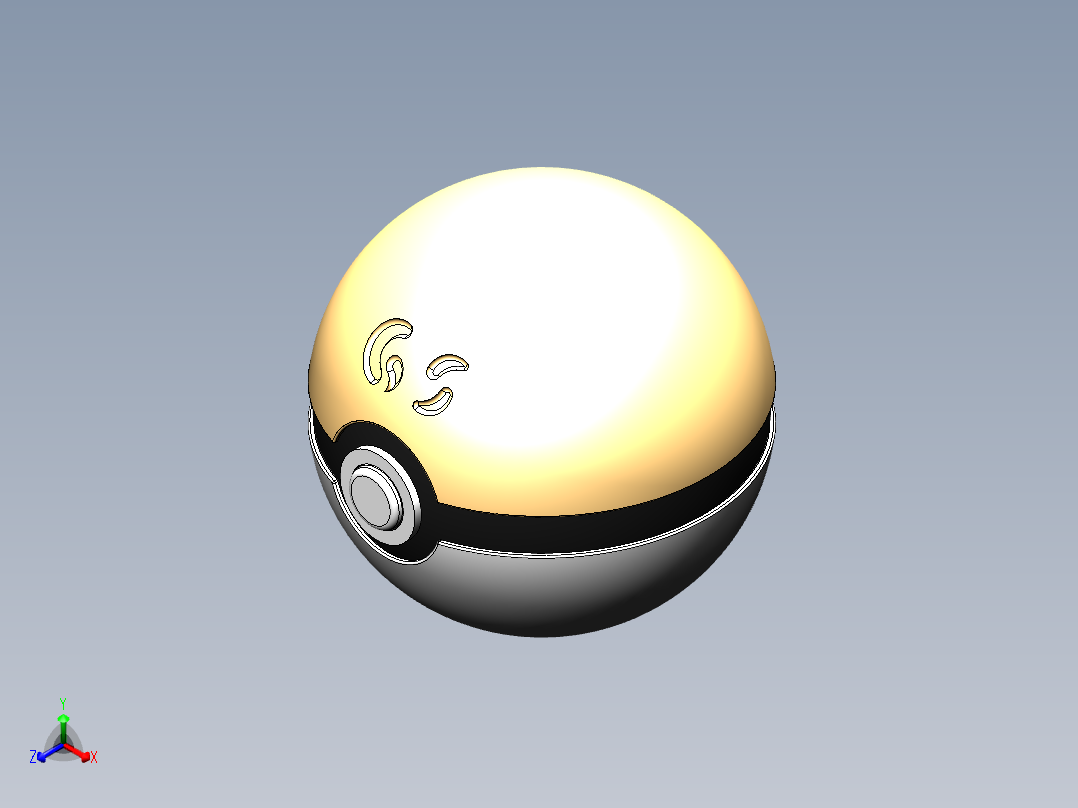 精灵球7正等轴测图