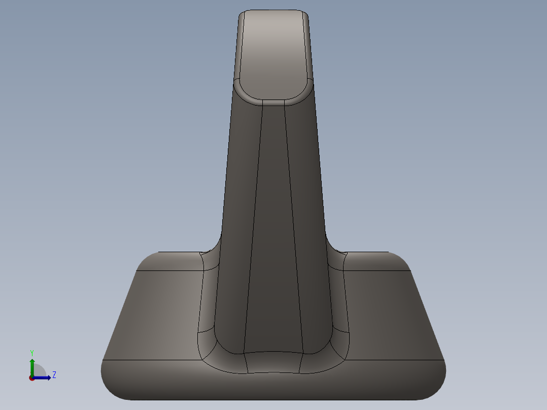 紧固件-0.7500 Wingnut左视图