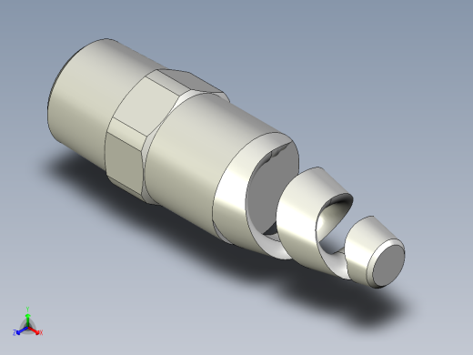 螺旋喷嘴3分正等轴测缩略图