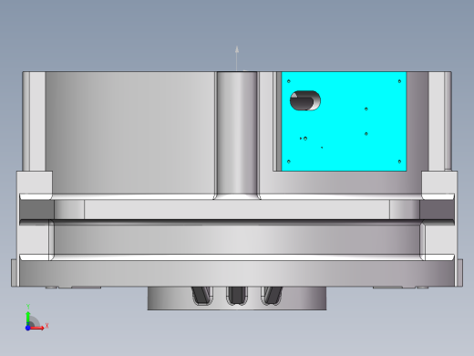 机座零部件图前视缩略图