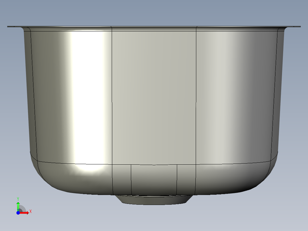水槽、不锈钢水槽(97)前视图