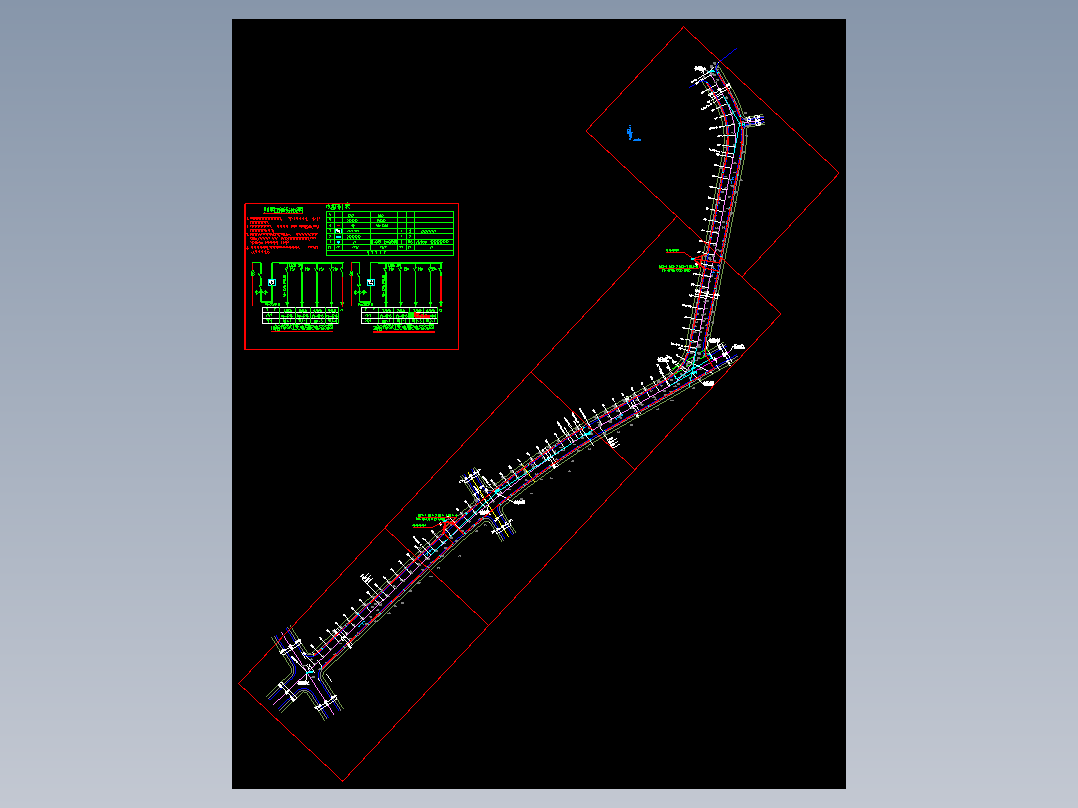 东京五道路照明平面图和系统图