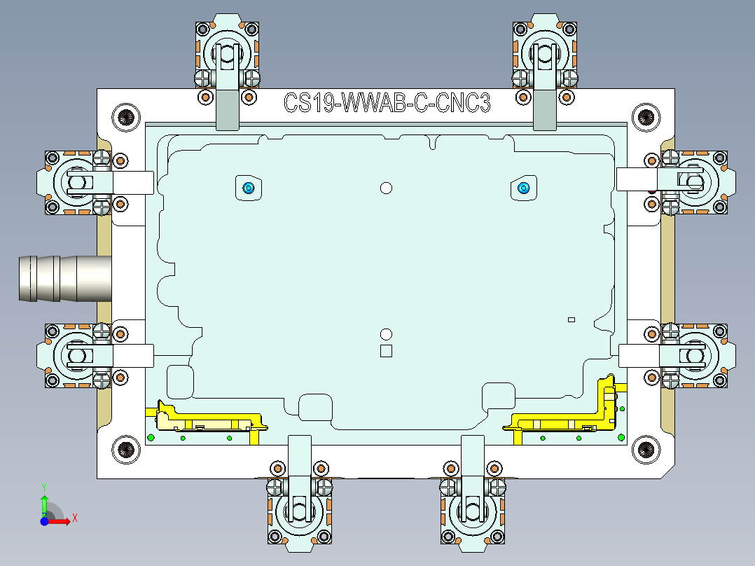 CS19-WWAB-C-CNC3笔记本CNC工装夹具三维模型-181006前视图