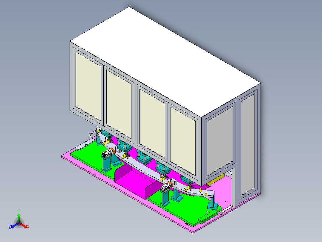 汽车灯切水口设备xt正等轴测图