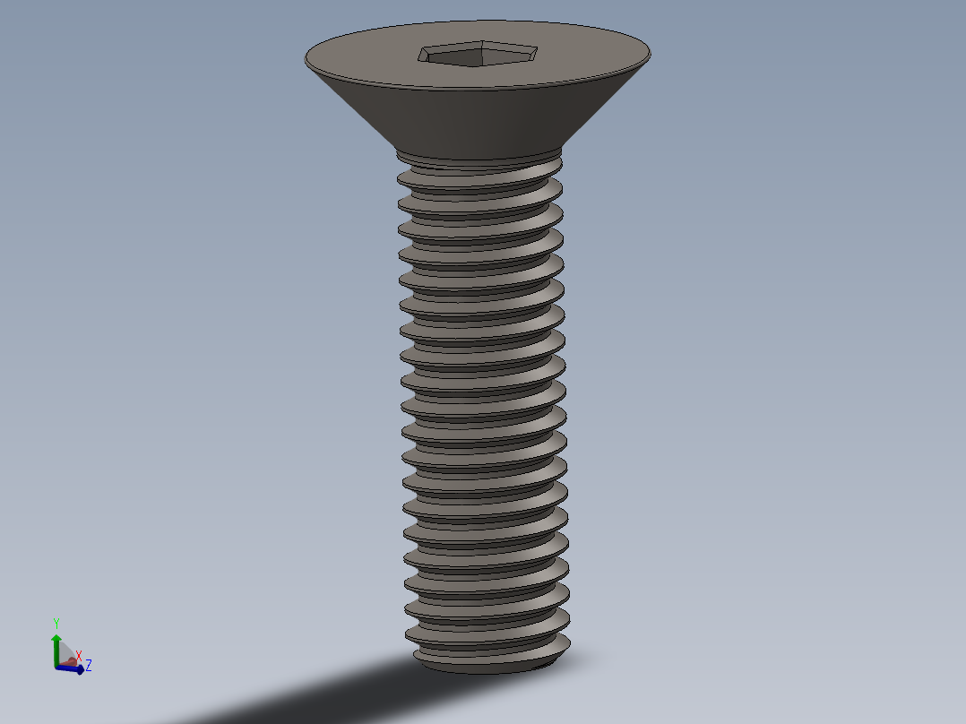 Screw_ISO_10642_M8x30_A2.SLDPRT主视图
