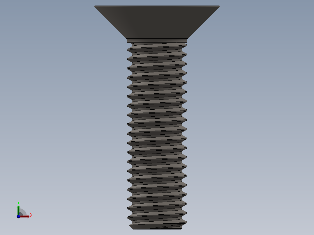 Screw_ISO_10642_M8x30_A2.SLDPRT前视图