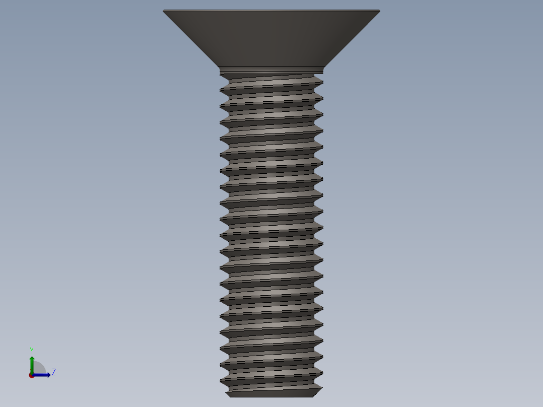 Screw_ISO_10642_M8x30_A2.SLDPRT左视图