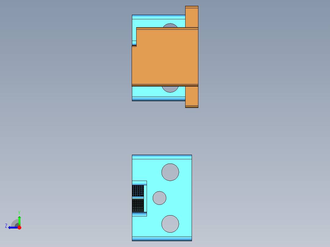 0692-小零件CNC工装夹具三维模型CNC1成型坯料压爪-210315右视图
