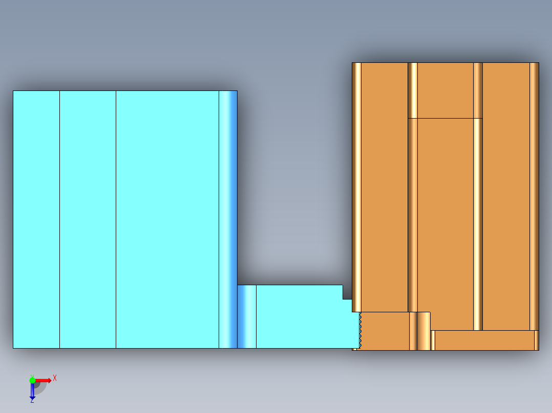 0692-小零件CNC工装夹具三维模型CNC1成型坯料压爪-210315俯视图