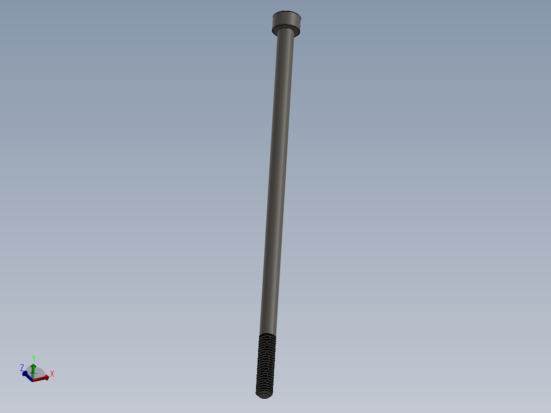 Screw_DIN_912_M6x150_A2.SLDPRT公制内六角螺钉主视图