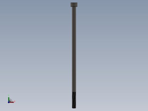 Screw_DIN_912_M6x150_A2.SLDPRT公制内六角螺钉前视缩略图