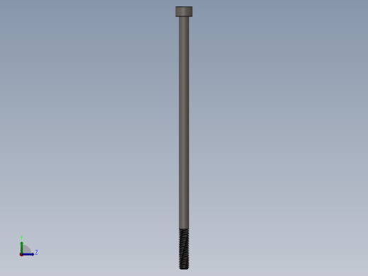 Screw_DIN_912_M6x150_A2.SLDPRT公制内六角螺钉左视缩略图