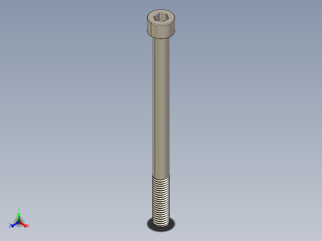 Screw_DIN_912_M8x110_A2.STEP公制内六角螺钉