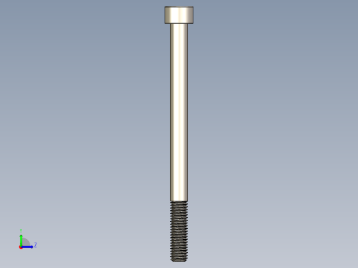 Screw_DIN_912_M8x110_A2.STEP公制内六角螺钉左视缩略图