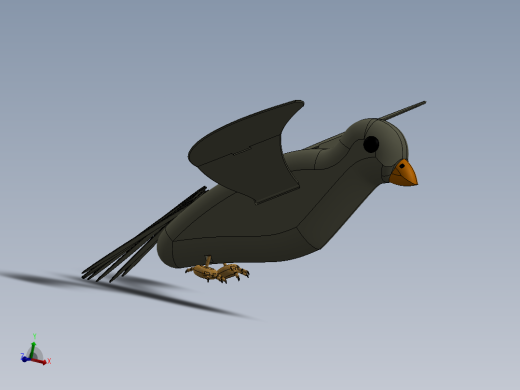 机械鸟模型