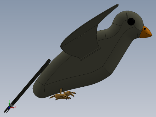 机械鸟模型前视缩略图