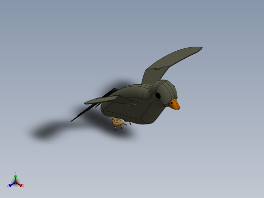 机械鸟模型正等轴测缩略图