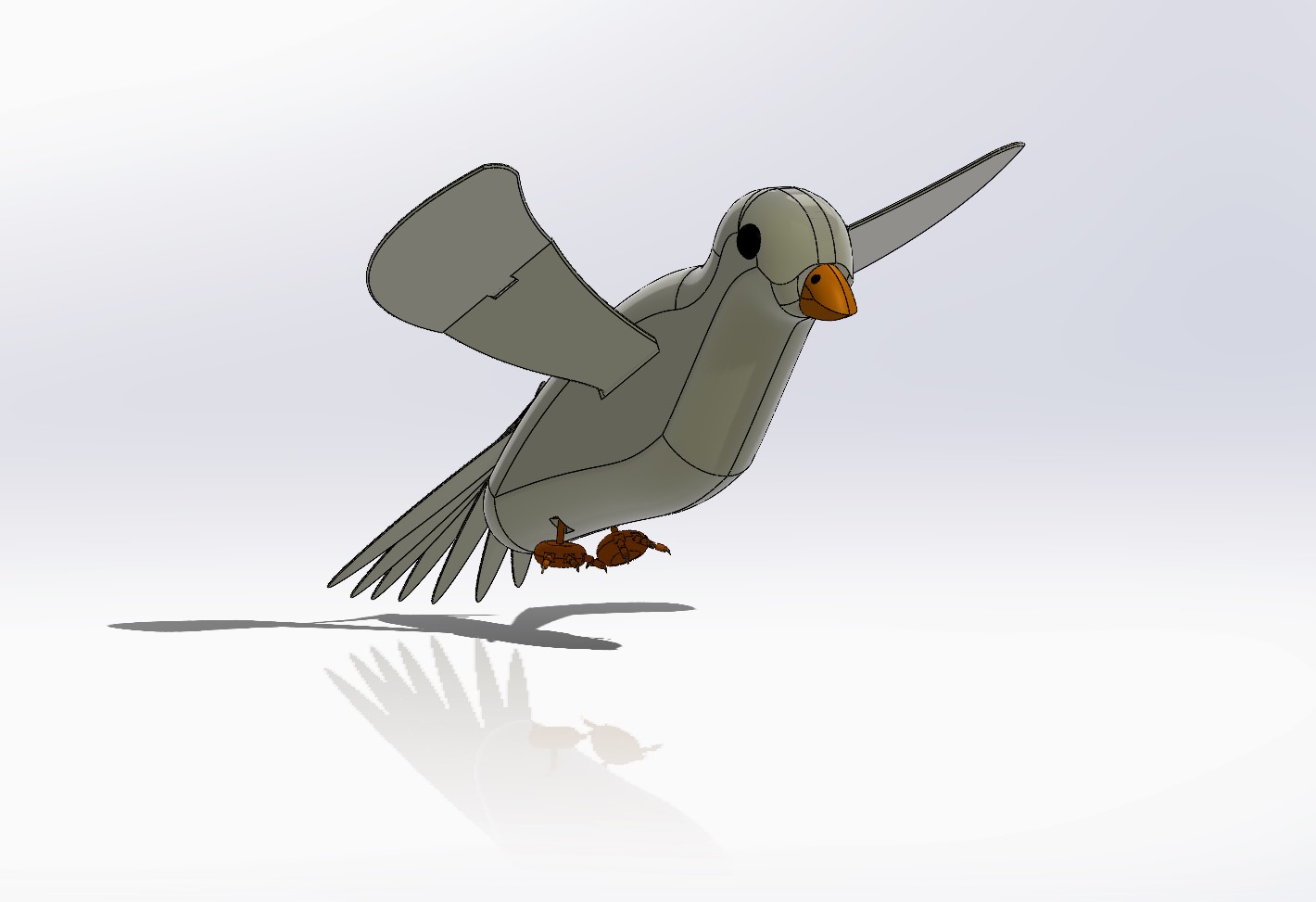 机械鸟模型