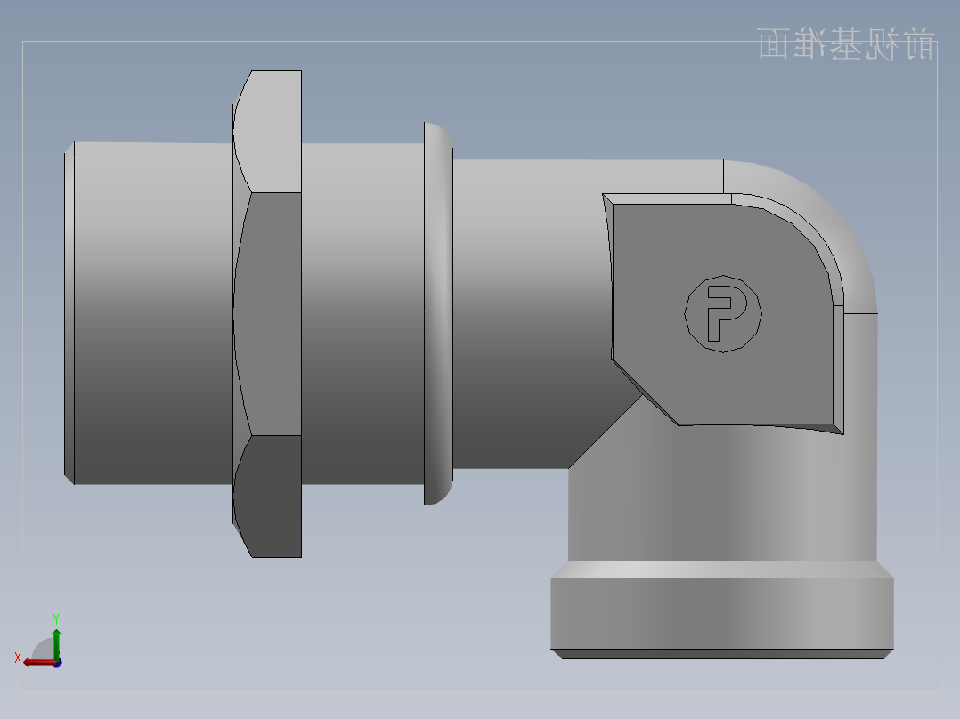 直角过板接头、6C9-45LN后视图