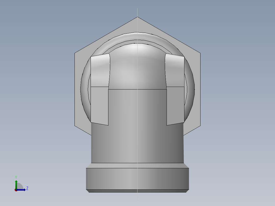 直角过板接头、6C9-45LN左视图