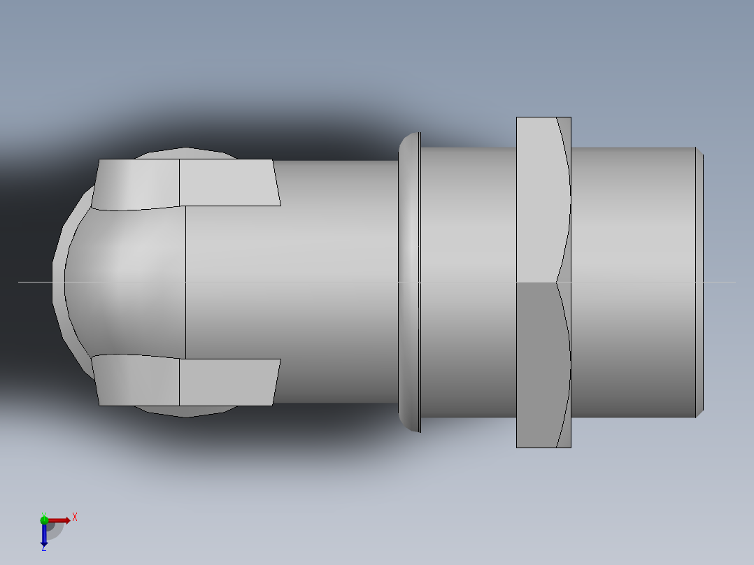 直角过板接头、6C9-45LN俯视图