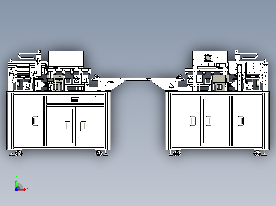 连接板组装设备前视图