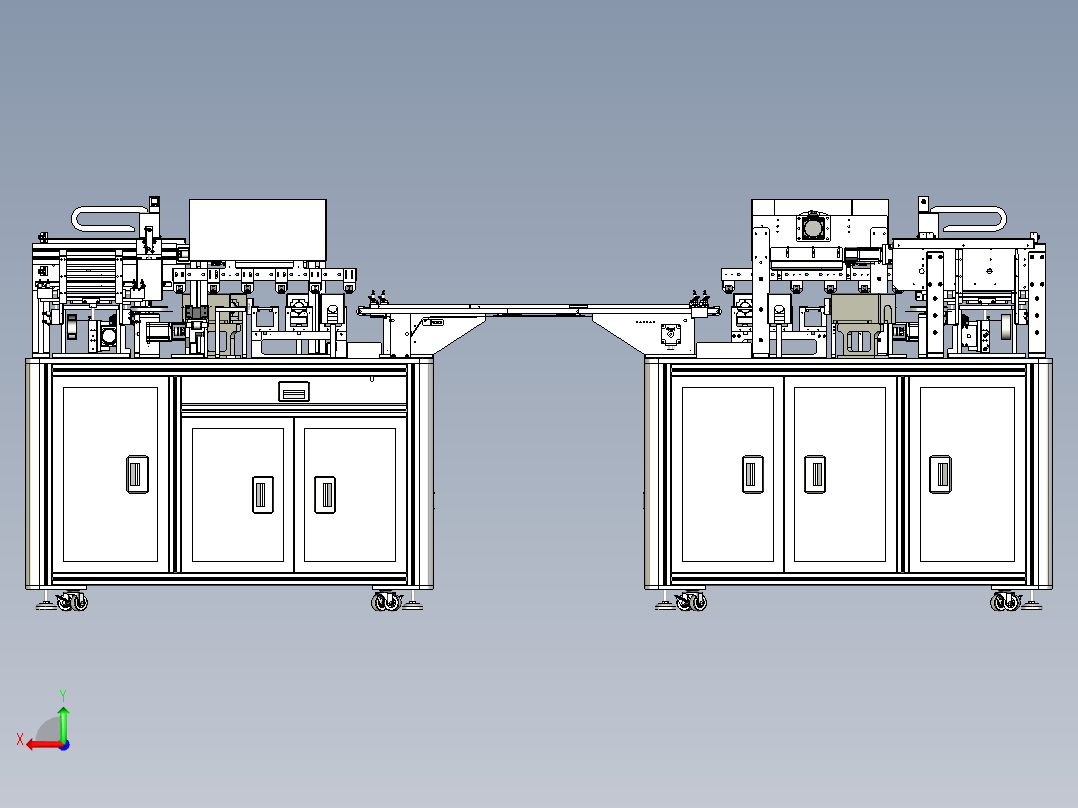 连接板组装设备后视图