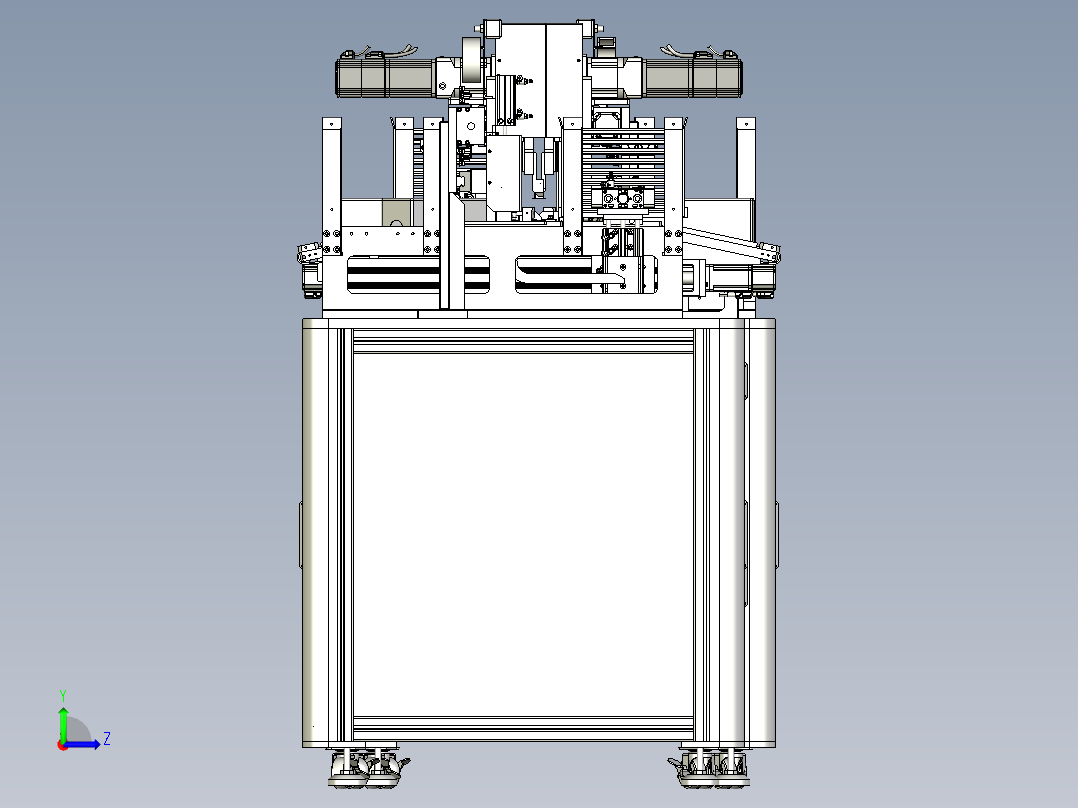 连接板组装设备左视图