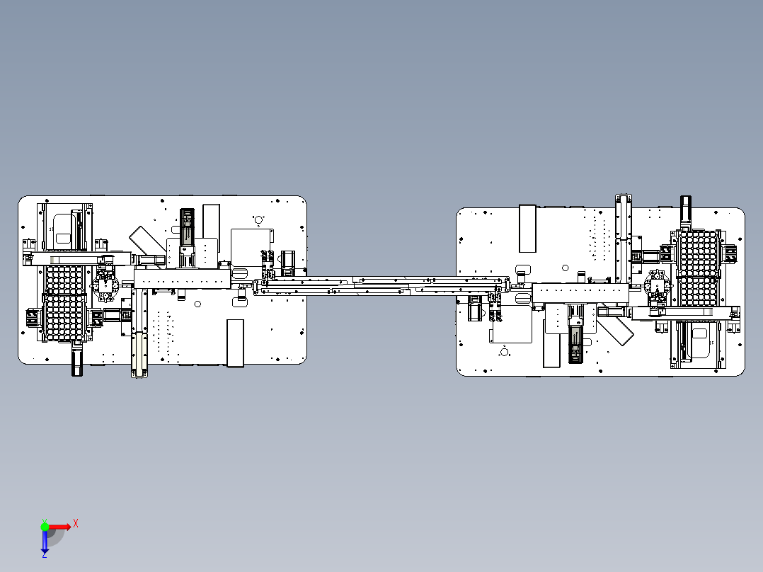 连接板组装设备俯视图