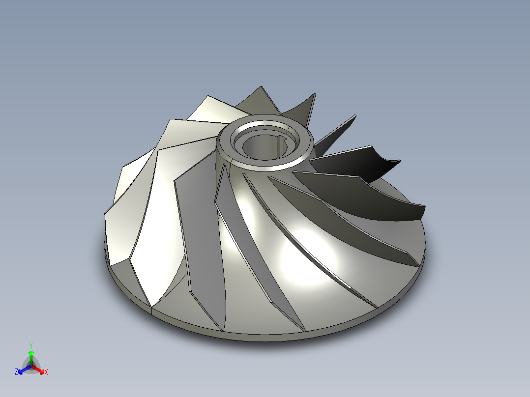 叶轮(26)正等轴测图