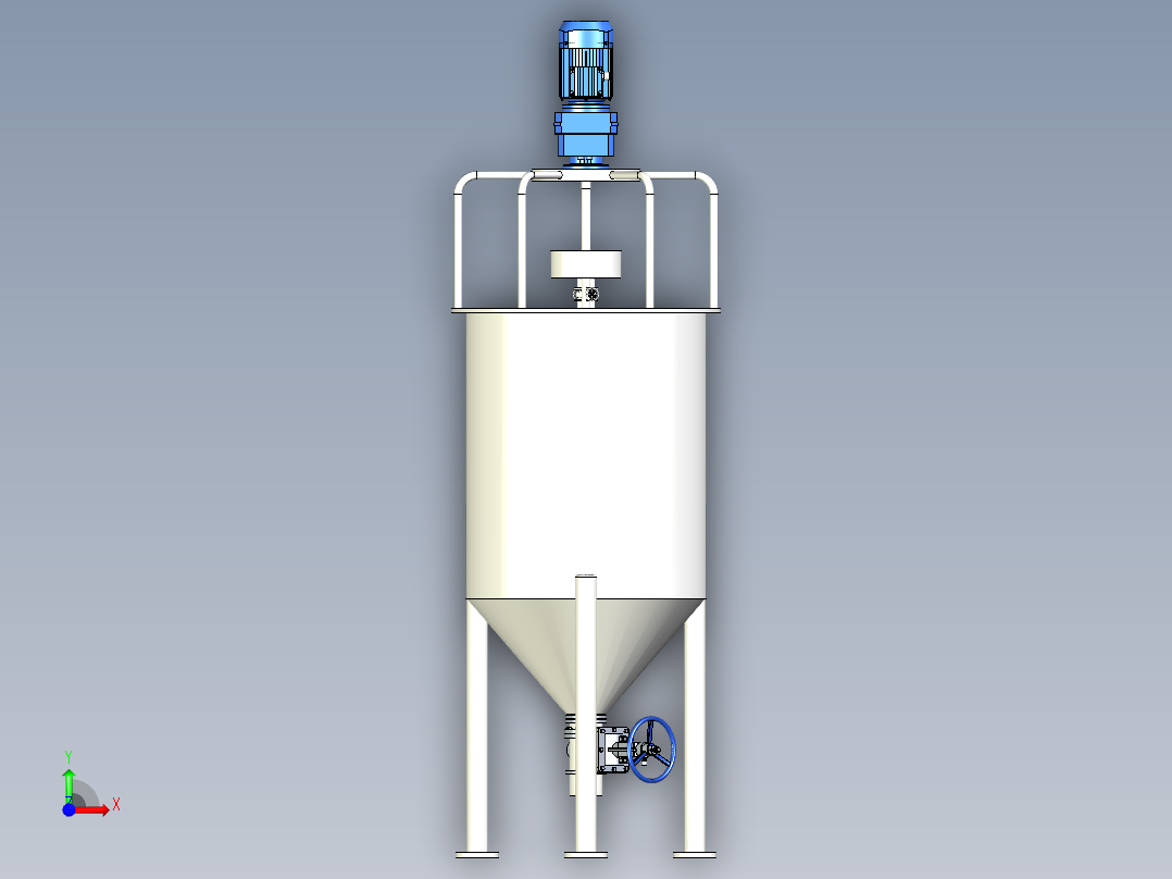 双桶混料前视图