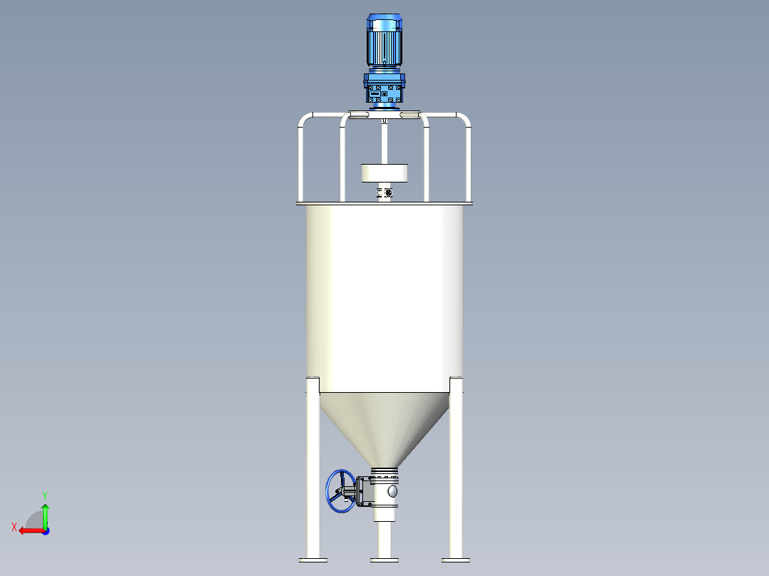双桶混料后视图