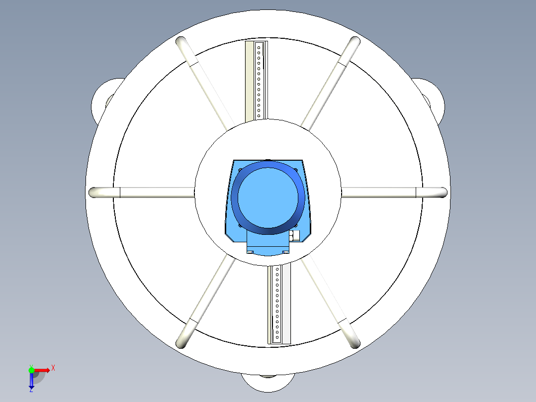 双桶混料俯视图