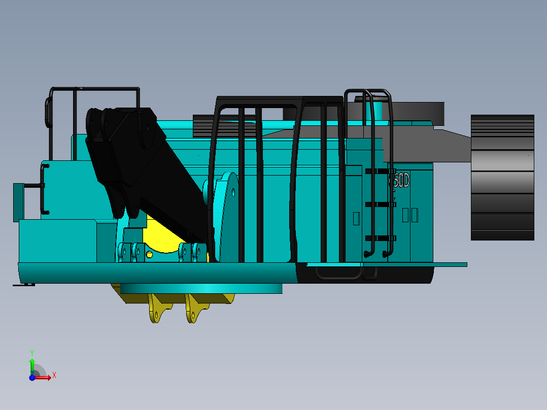 挖掘机、推土机(12)前视图