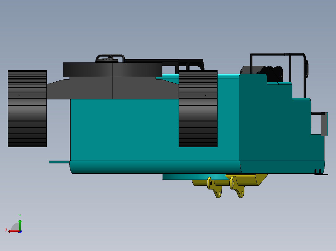 挖掘机、推土机(12)后视图