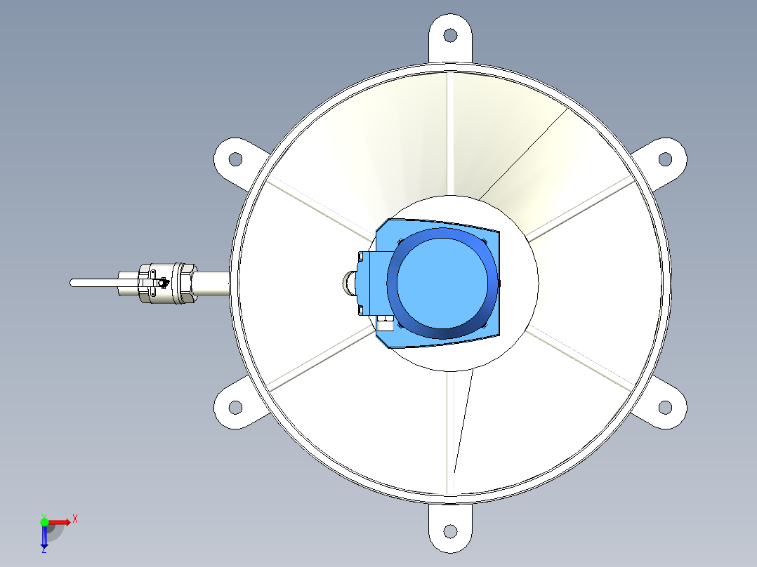 上料搅拌料仓三合一设备俯视图