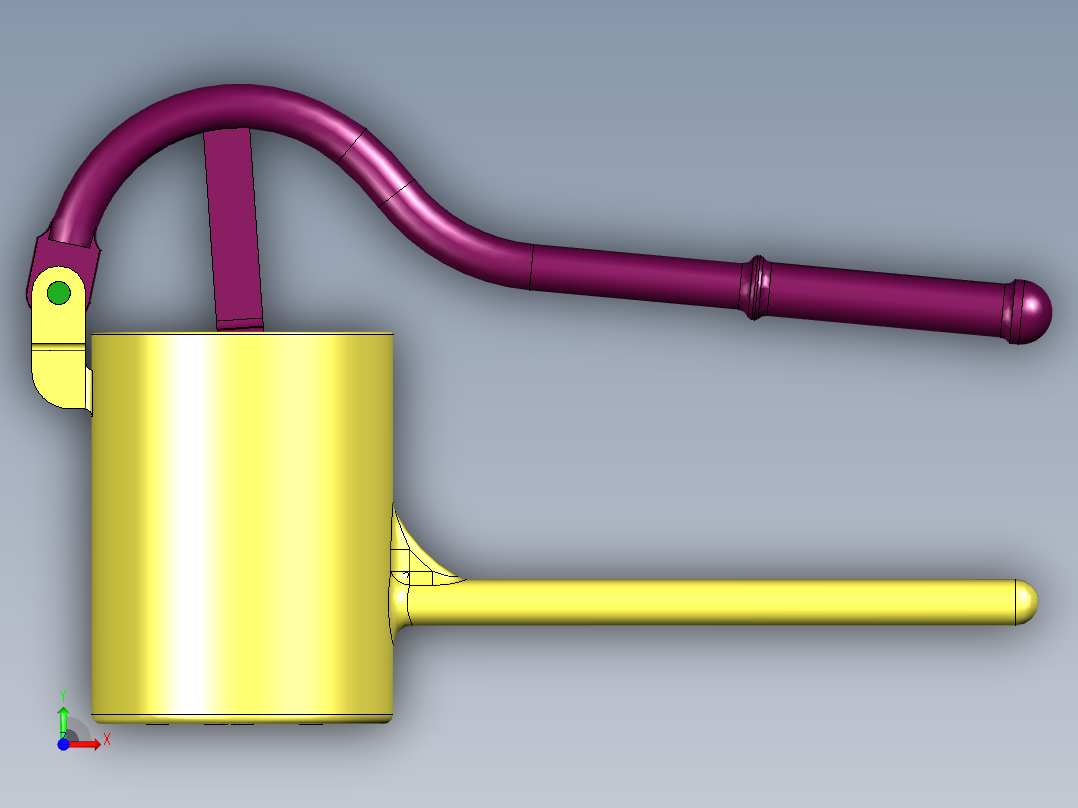 压面机榨汁机前视图